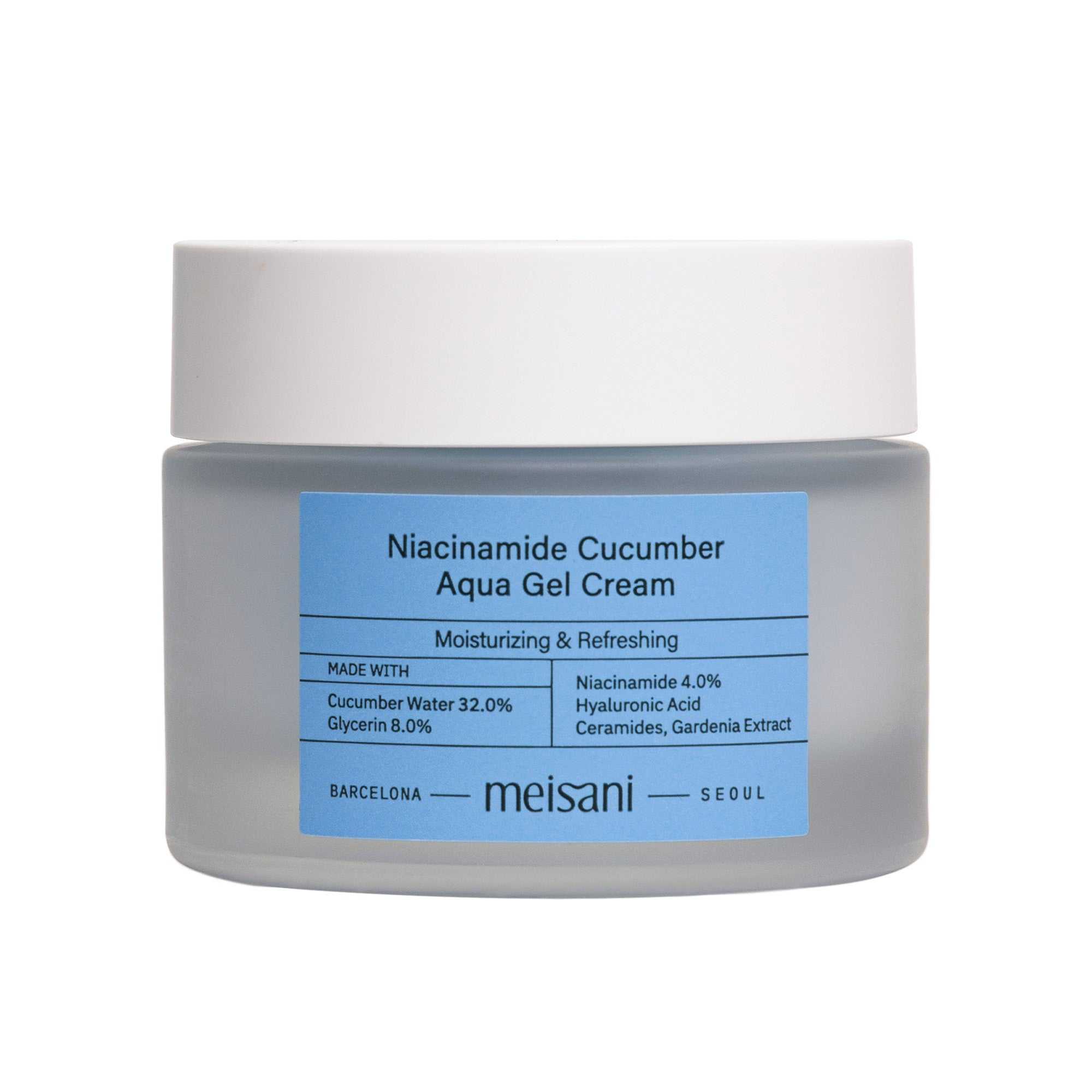 Gel-Crème Hydratant Concombre & Niacinamide – Meisani