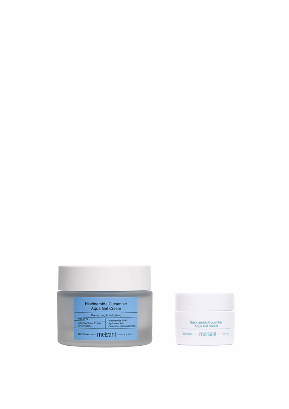 Gel-Crème Hydratant Concombre & Niacinamide – Meisani
